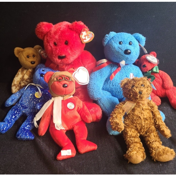 Beanie Babies- Assorted Including: Hero, Decade, Baron, Addison and More!