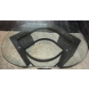 Image 2 : Modern Coffee Table w/ Glass Top & Dark Colored Base  44x24x20"tall