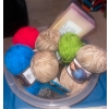 Image 2 : Assortment of Yarn, Wool & Other Needle Crafts ++Bonus Crafting Supplies