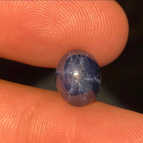 $7,200 Appraisal - 3.6 ct Cert. Blue Star Sapphire Gemstone