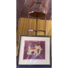 Image 3 : Vintage Wooden Plant Stand & Decorative Elephant Wall Hangin  10" x 10"tall