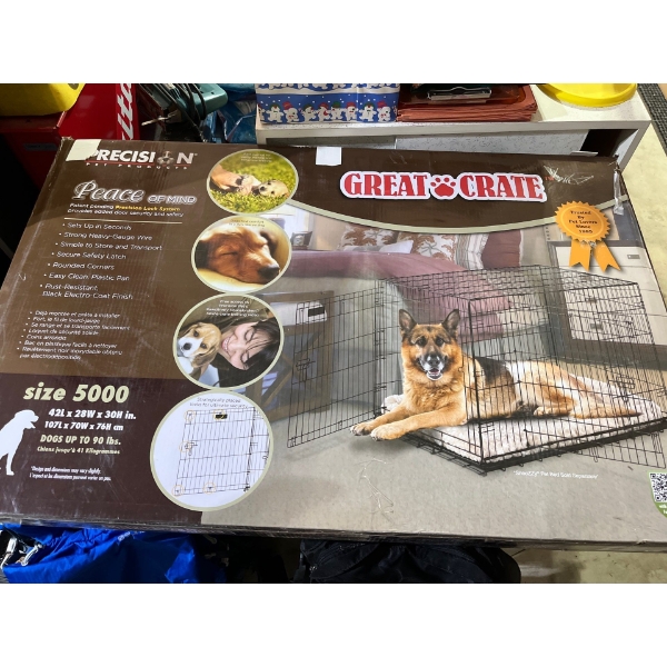  dog crate 42L by 28 wide by 30 high