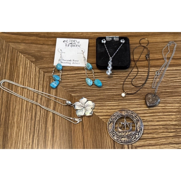 Jewellery Collection Incl. Multiple Sterling Pieces 