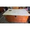 Image 1 : 4' x 6' Handcrafted Wooden Work Bench With Storage and Custom Features