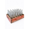 Image 2 : Large Coke Bottle Collection from 50s - 60s with antique Vintage Wooden Case all in great shape .