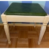 Image 3 : Antique Sitting Mini Bench For Sewing w/ Wooden Coat Hangers & Magnifying Lamp 