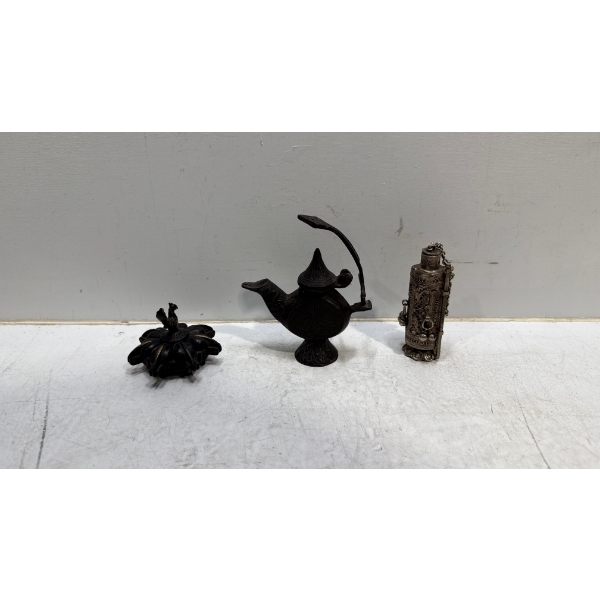Metal Containors from the Middle East - 7 Section, Lamp, Tube
