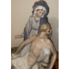 Image 2 : Lladro Pious 55401 w/ Mahogany Wood Pedastool 14x14