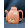 Image 1 : Large Red Clay Antique Teapot with Calligraphy/Scene
