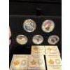 Image 1 : 2016 $20 Majestic Animals II - Pure Silver 5 Coin Set + Display Case