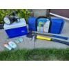Image 1 : Camp Pack - Igloo Cooler Pair Of Axes New Ladder Golf Set Insect Repellant & More