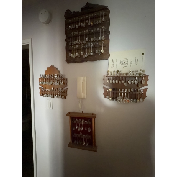 Collector Spoons With Racks