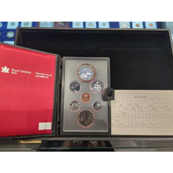 RCM 1977 Double Dollar Proof Set Polar Bear Silver Dollar 23.3g 50% Silver Dollar