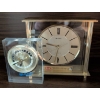 Image 5 : Bulova Table Clock and Agt Desk Clock Set with Acrylic Casings