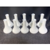 Image 1 : Set of Vintage Milk Glass Bud Vases