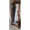 Image 2 : Solid Pine Cheval Mirror On Adjustable Base - Full Length Floor Mirror - 6 Feet Tall 