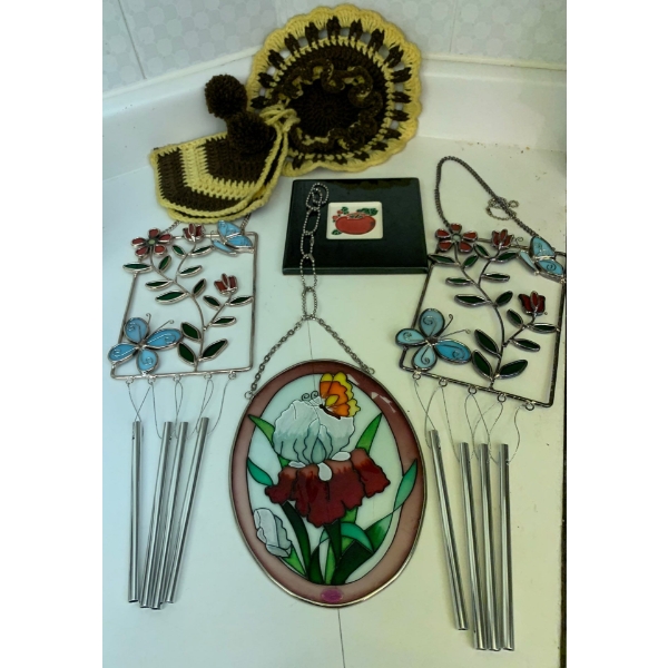 Stained Glass Collection - Wind Chimes Wall Hangings & More
