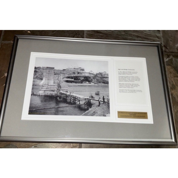 High Level Bridge Collectible Framed Print 16x14"tall