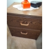 Image 2 : Nightstand 20.5 W, 16 D, 21.5 T, Ceramic Lamp 4 X4 Base, 23.5 T to Top of Finial, Sony Alarm ICF-C12
