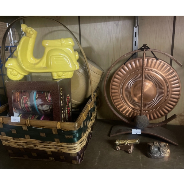 Decorative Collectables Vespa Coin Bank Copper Cannon Mini Gong Barrel Bank & More