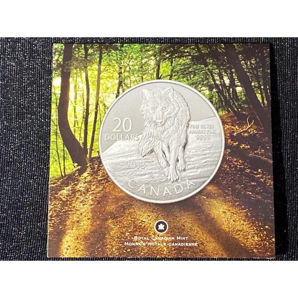 2013 $20 Fine Silver Wolf Coin