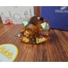 Image 1 : Swarovski Crystal Hedgehog Figurine in Amber with Original Packaging