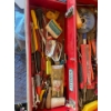 Image 3 : Stanley 3 Door Toolbox with Contents. Files, Screwdrivers and Various Tools.