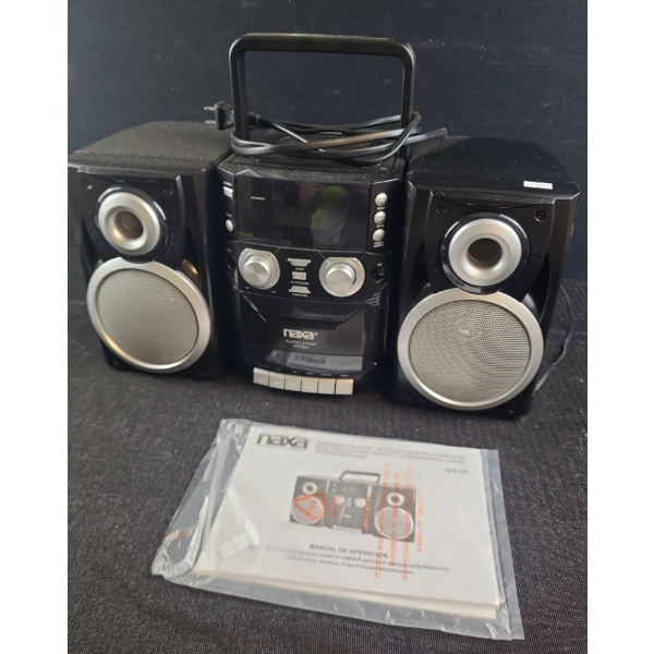 Naxa Model NPB-426 Portable AM/FM/ CD/ Cassette Player