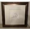 Image 1 : Minimalist Line Art Print Of A Seated Female Figure - Lynch 30x30