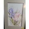 Image 2 : Iris and Lilly Paintings, Artist: J. Cupido, Framed Under Glass, 11 X 16