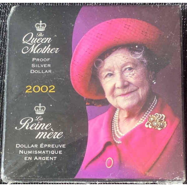 The Queen Mother Proof 92.5% Silver Dollar, 25.175 grams