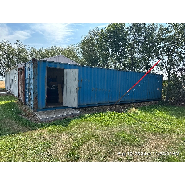 40Ft Blue Sea Can Side Entry Door - Contents Not Included 