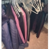 Image 2 : Contents of Closet, includes Pants, Jackets, Sweaters, Shoes.  Clothing L - XXL & Shoes sz 6