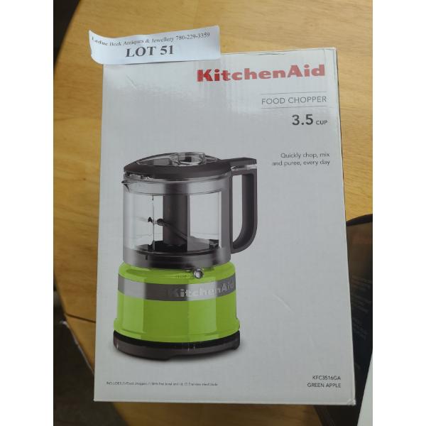 Kitchenaid 3.5 Cup Food Chopper in Green Apple Colour.  Model KFC3516GA
