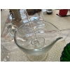 Image 5 : Indiana Glass Co. Recollection teal covered butter or cheese dish, featuring the decorative Madrid 