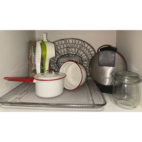 CuisineArt Waffle Press Decorative Serving Baskets Pots Mason Jar & more