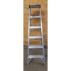 Image 1 : 6 Foot Tall Aluminum A - Frame Ladder w/ Painter's Tray - Light Weight In Excellent Condition