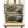 Image 1 : 1900 dominion of Canada $.25 shinplaster both in amazing condition 
