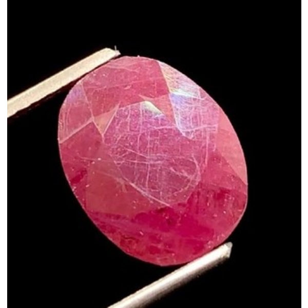 ($9,750 Appraisal) - 6.5 ct Certified Red Ruby gemstone 