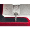 Image 3 : 2ct GRA Certified Brilliant Cut Moissanite with 16 Round Cut CZ's set in 925 Silver Ring