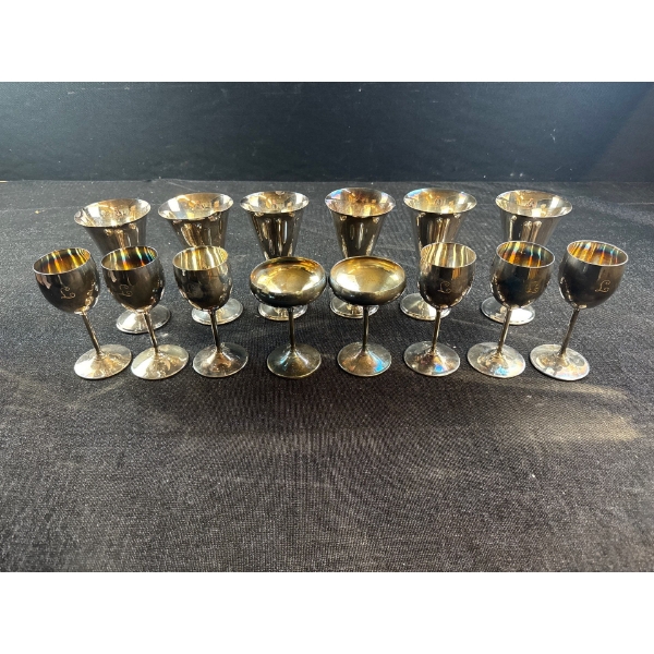 Viking Plate EP Brass Stemware Collection 6T