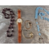 Image 2 : 9 Piece Collection of Vintage Costume Jewelery and Watches