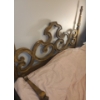 Image 3 : Vintage Headboard w/ Two Twin Mattress 62 W, 88 D, 56 T- Bedding Included 
