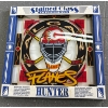 Image 1 : 16x16 Inches Calgary Flames Stained Glass Artwork