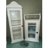 Image 1 : White Wood Wall Cabinets and Decorative Hardware