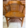 Antique Oak Office Arm Chair