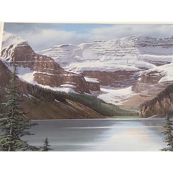 Pencil Signed " Lake Louise" Limited Ed. Print by Fred Buchwitz #703/995