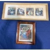 Image 1 : 4 Palmer Prints in 1 Frame, each 5Wx7H and Unsigned Print 4Wx4.25H