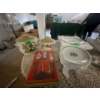 Image 3 : Collection of Dishes, Kitchen JarsBrass Liquor Set, Bar Kit.