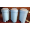 Image 1 : Three Large Rubbermaid Garbage Containers/Cans  (Baby Blue)